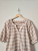 Checkered Button Up Blouse (S)
