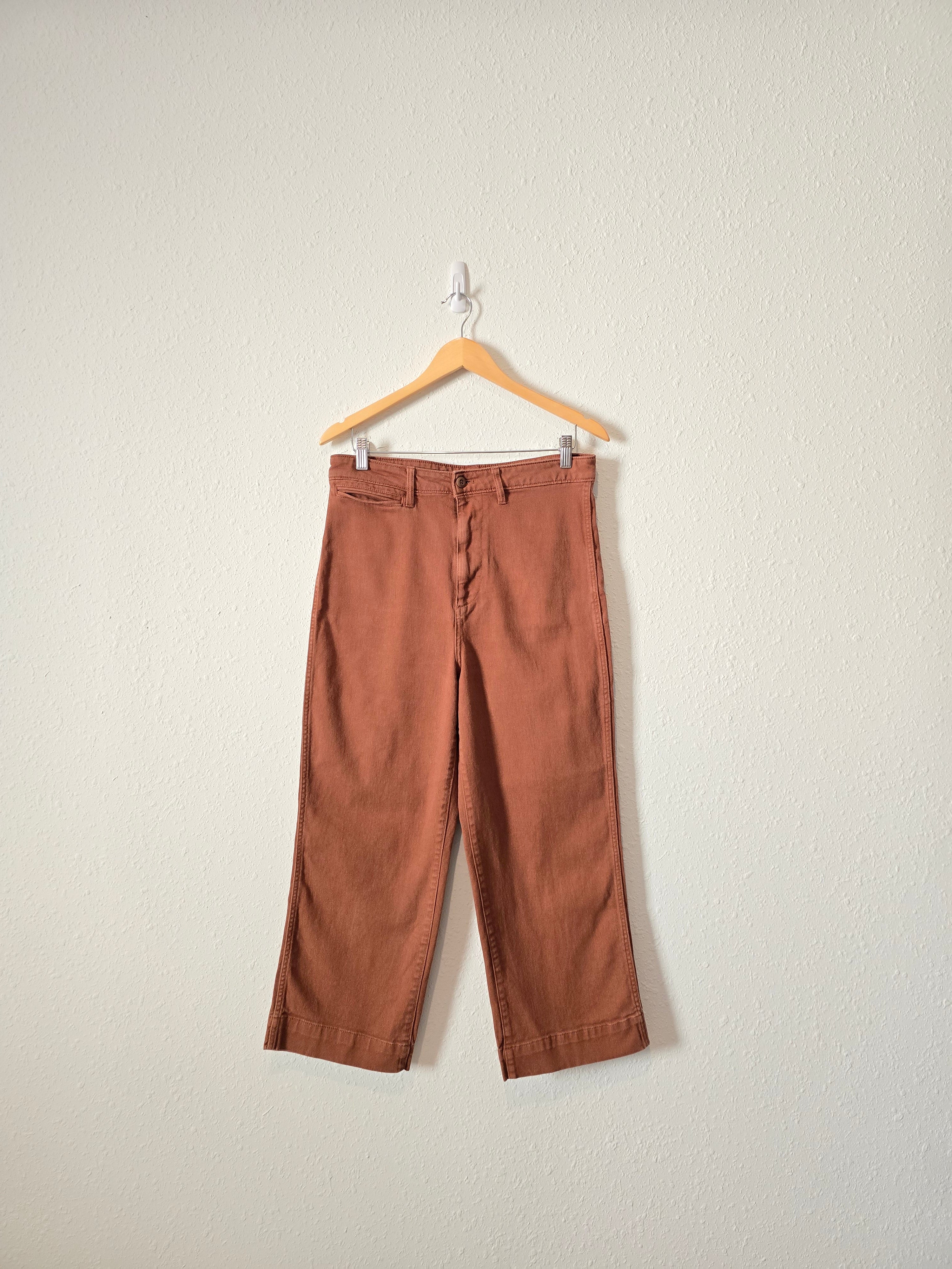 Quince Rust Wide Leg Pants (30)