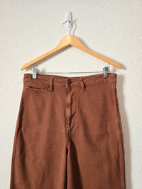 Quince Rust Wide Leg Pants (30)