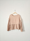 Cotton Gauze Babydoll Top (M)