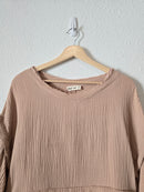 Cotton Gauze Babydoll Top (M)