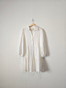 White Flowy Gauze Dress (L)