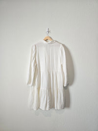 White Flowy Gauze Dress (L)