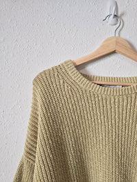 Madewell Green Knit Sweater (L)