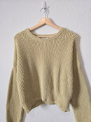 Madewell Green Knit Sweater (L)