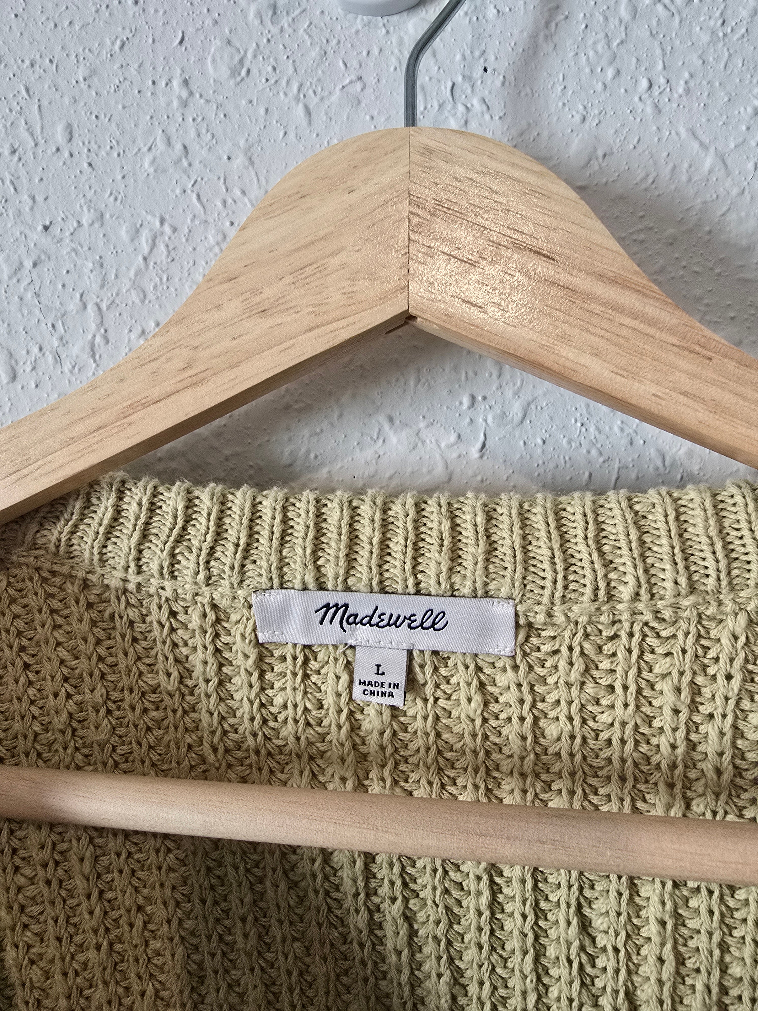 Madewell Green Knit Sweater (L)