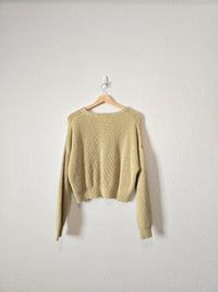 Madewell Green Knit Sweater (L)