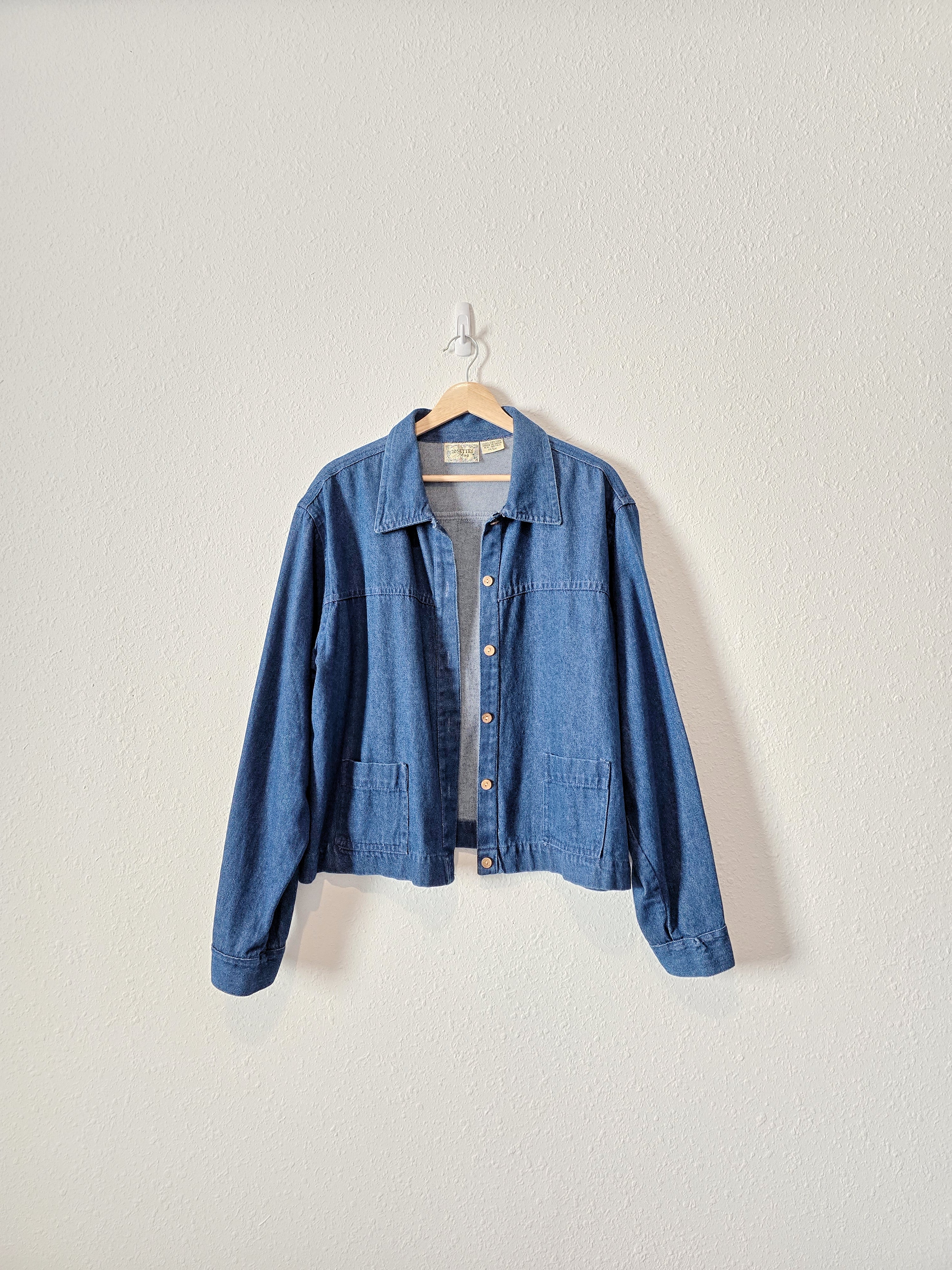 Vintage Cotton Denim Jacket (1X/2X)