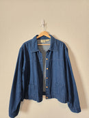 Vintage Cotton Denim Jacket (1X/2X)