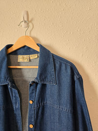 Vintage Cotton Denim Jacket (1X/2X)