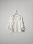 Natural Life White Gauze Top (L)