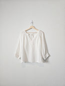 Natural Life White Gauze Top (L)