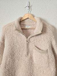 Aerie Sherpa Quarter Zip Pullover (S)