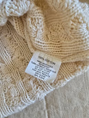 Vintage Cable Knit Cotton Sweater (L)