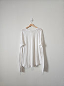 Free People White Oversized Tee (M)