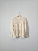 Cream Crochet Knit Cardigan (XLP)