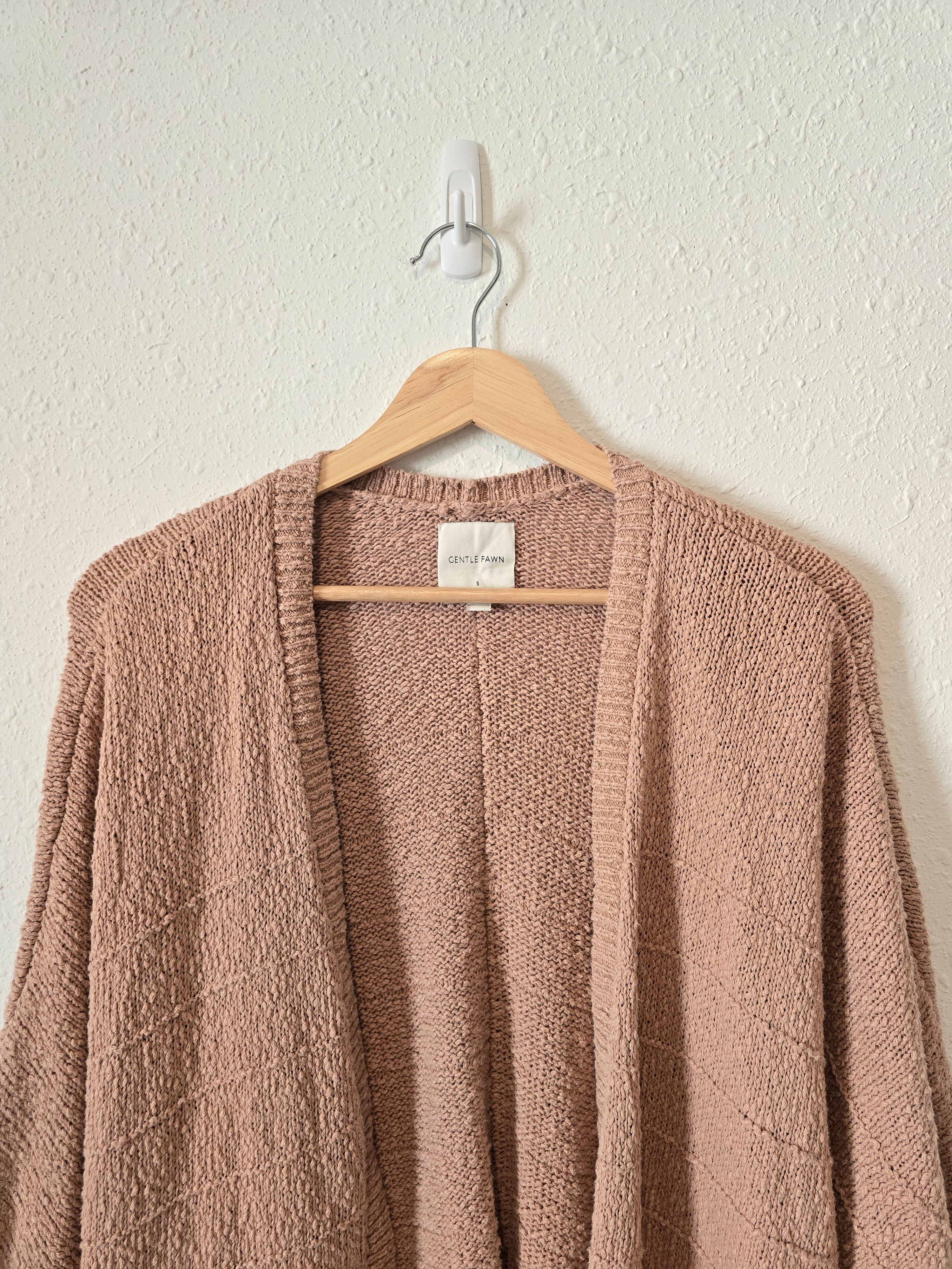 Gentle Fawn Mauve Textured Sweater (S)