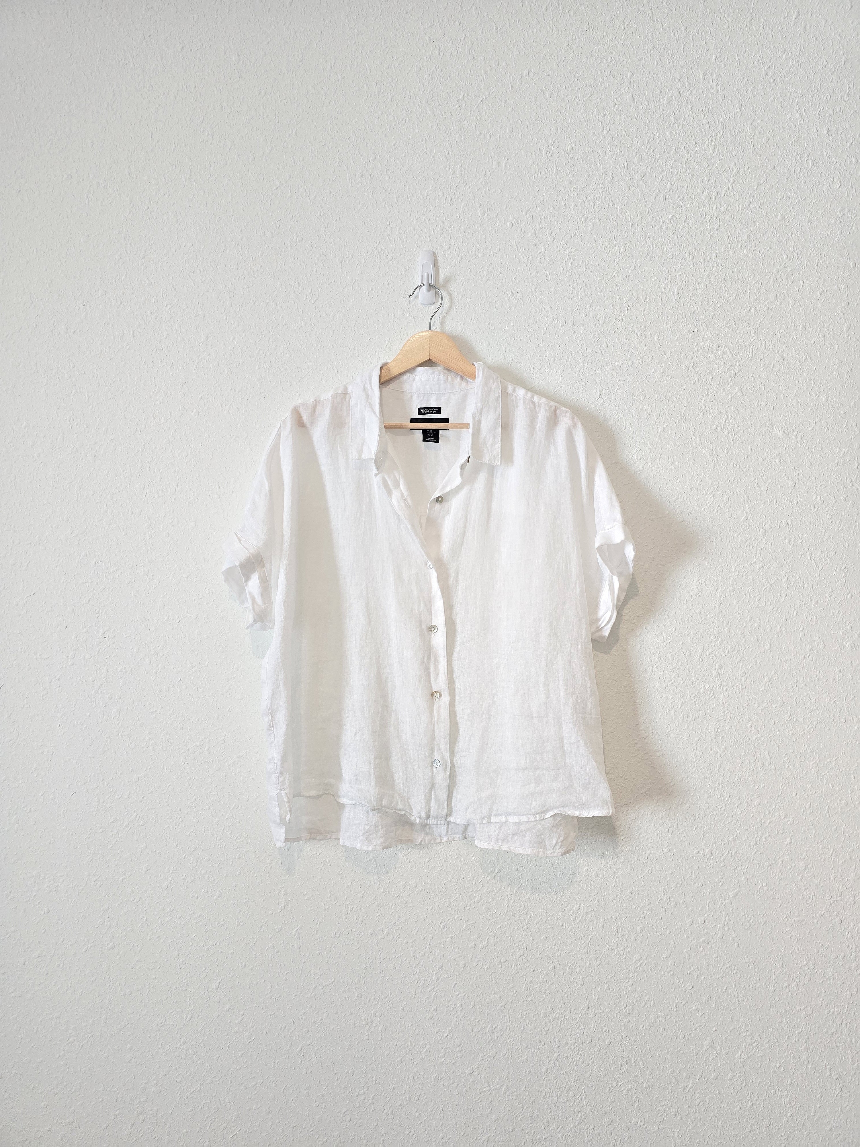 White Linen Button Up (XL)