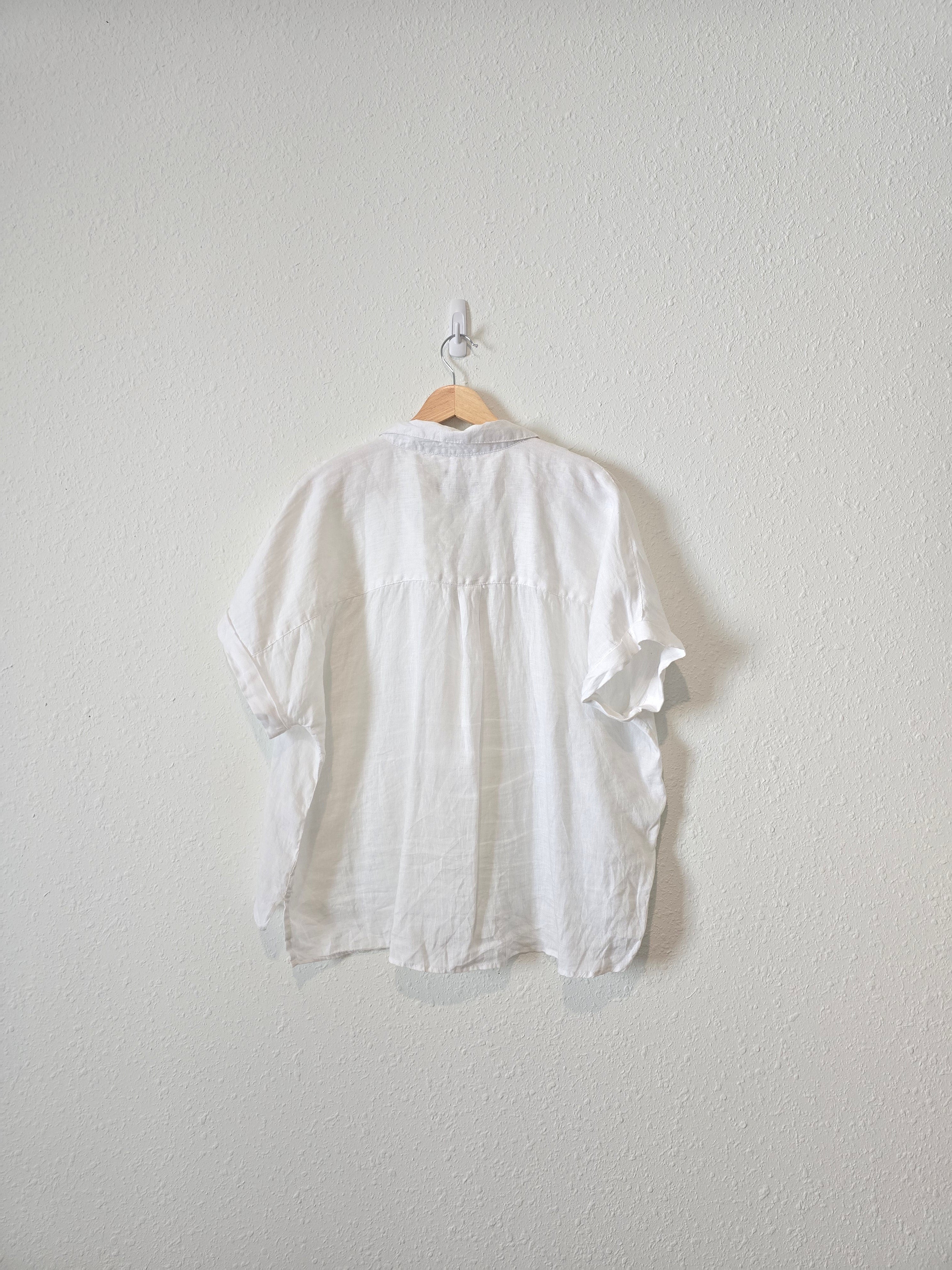 White Linen Button Up (XL)