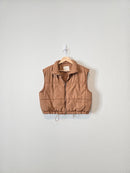 Thread & Supply Brown Crop Vest (S)