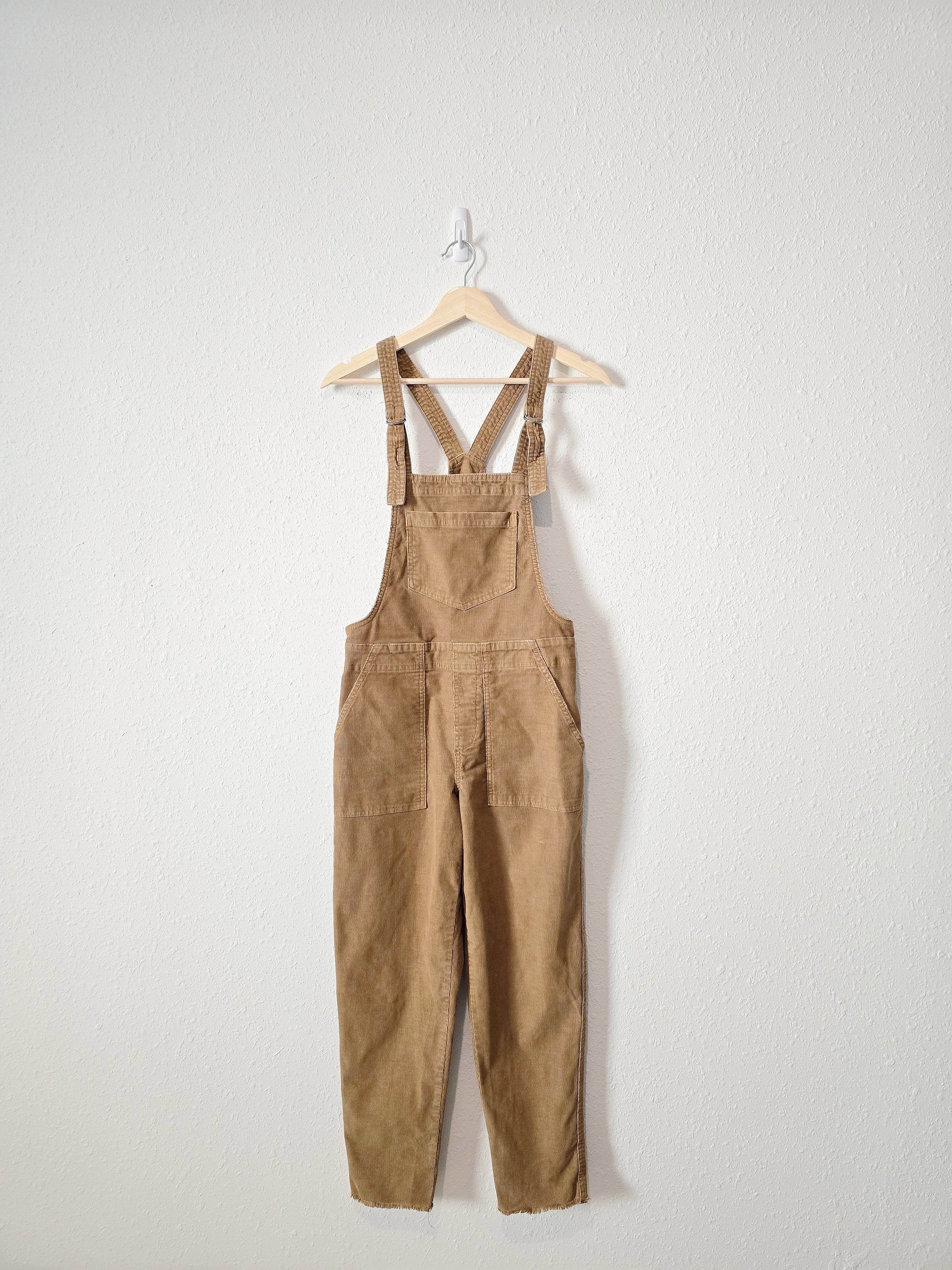 Aerie Brown Cord Overalls (XS)