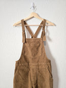 Aerie Brown Cord Overalls (XS)