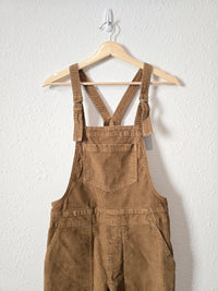 Aerie Brown Cord Overalls (XS)