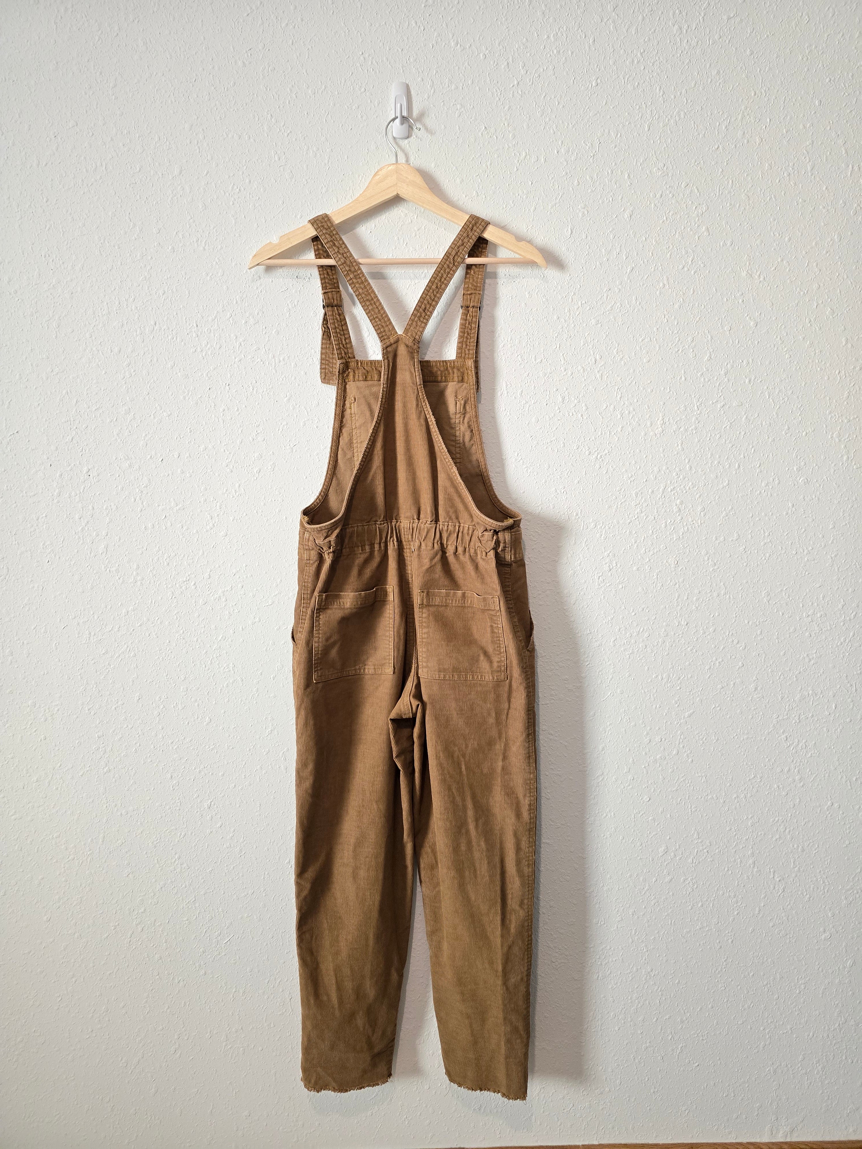 Aerie Brown Cord Overalls (XS)