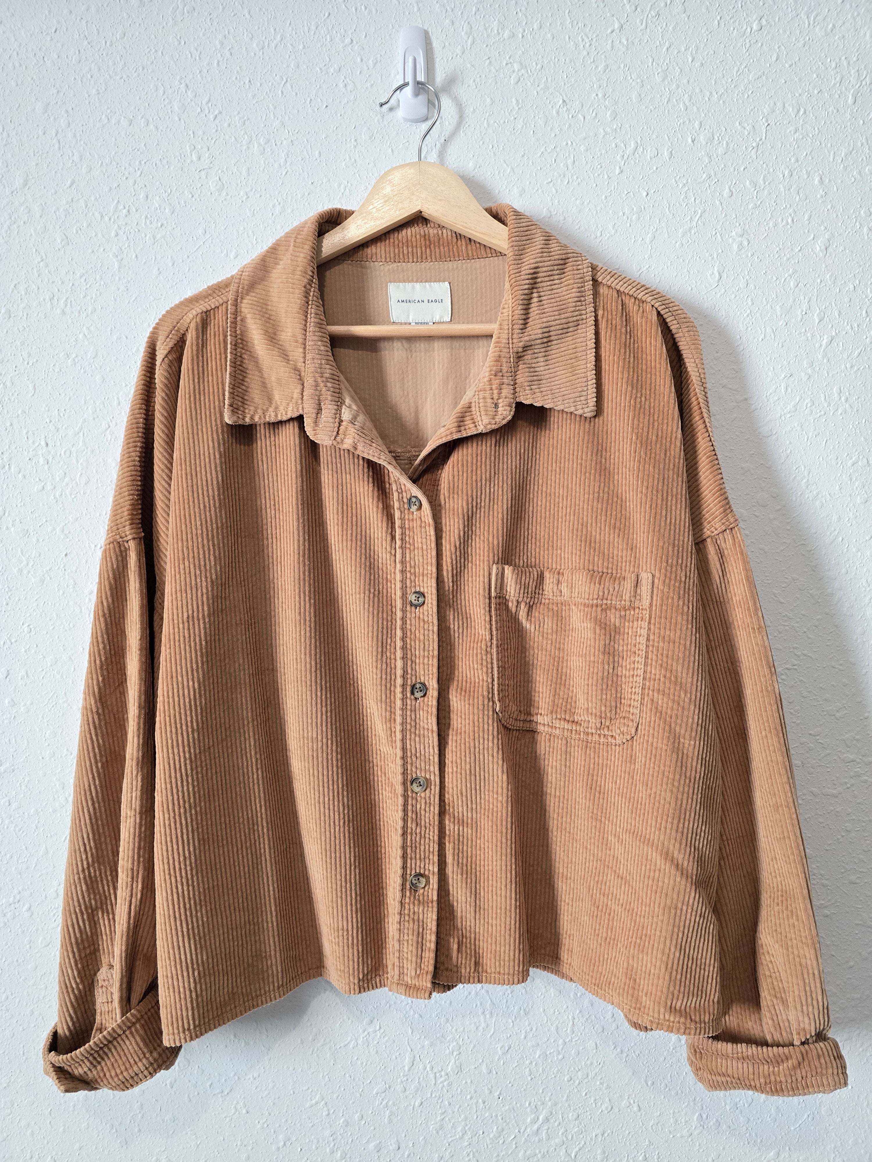 Brown Cord Button Up (XL)