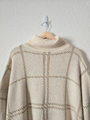 Checkered Turtleneck Sweater (1X)