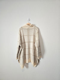 Checkered Turtleneck Sweater (1X)