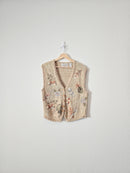 Vintage Embroidered Vest (L)