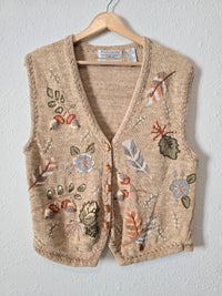 Vintage Embroidered Vest (L)