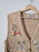 Vintage Embroidered Vest (L)
