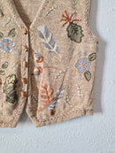 Vintage Embroidered Vest (L)