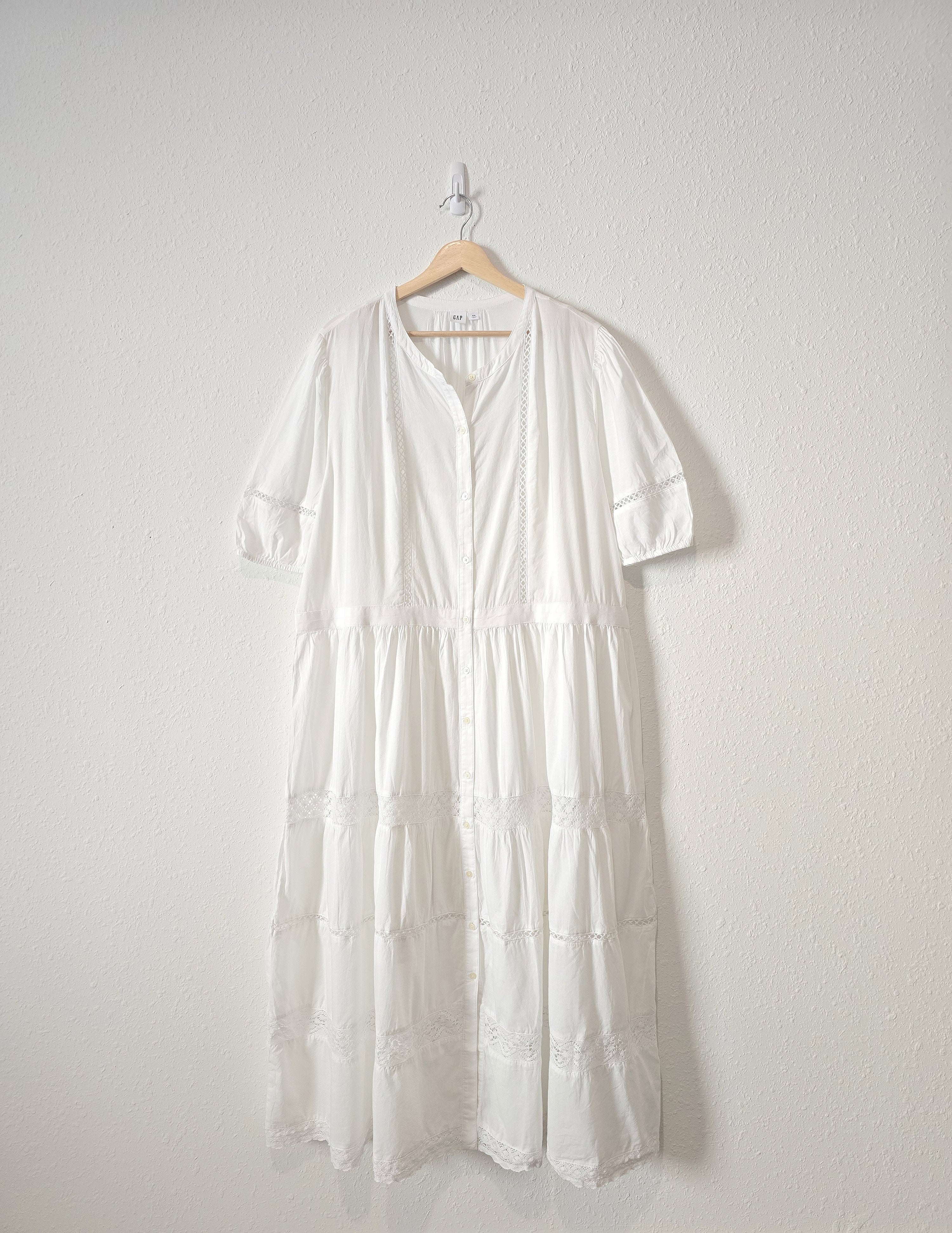 Gap White Flowy Dress (XXL)