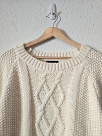 Chunky Cable Knit Sweater (L)