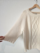 Chunky Cable Knit Sweater (L)