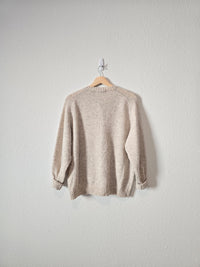 Vintage Button Up Wool Sweater (L)