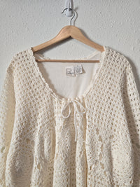 Vintage Crochet Knit Sweater (3X)