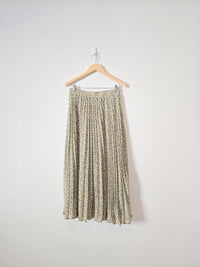 In Loom Green Floral Maxi Skirt (M)