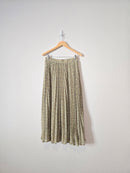 In Loom Green Floral Maxi Skirt (M)