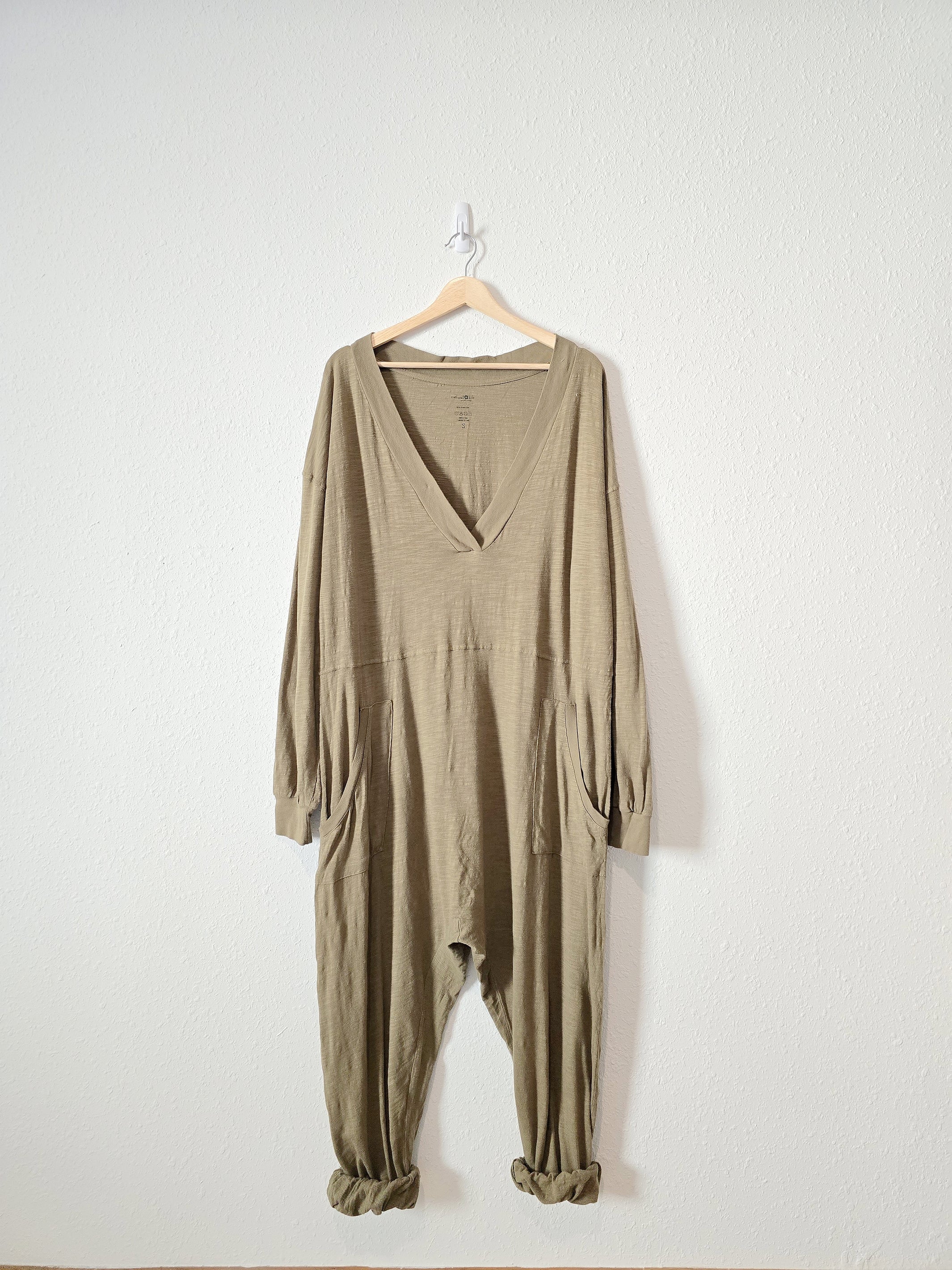 Natural Life Olive Cotton Jumpsuit (S)