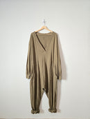 Natural Life Olive Cotton Jumpsuit (S)