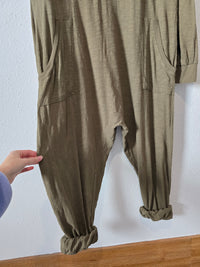 Natural Life Olive Cotton Jumpsuit (S)