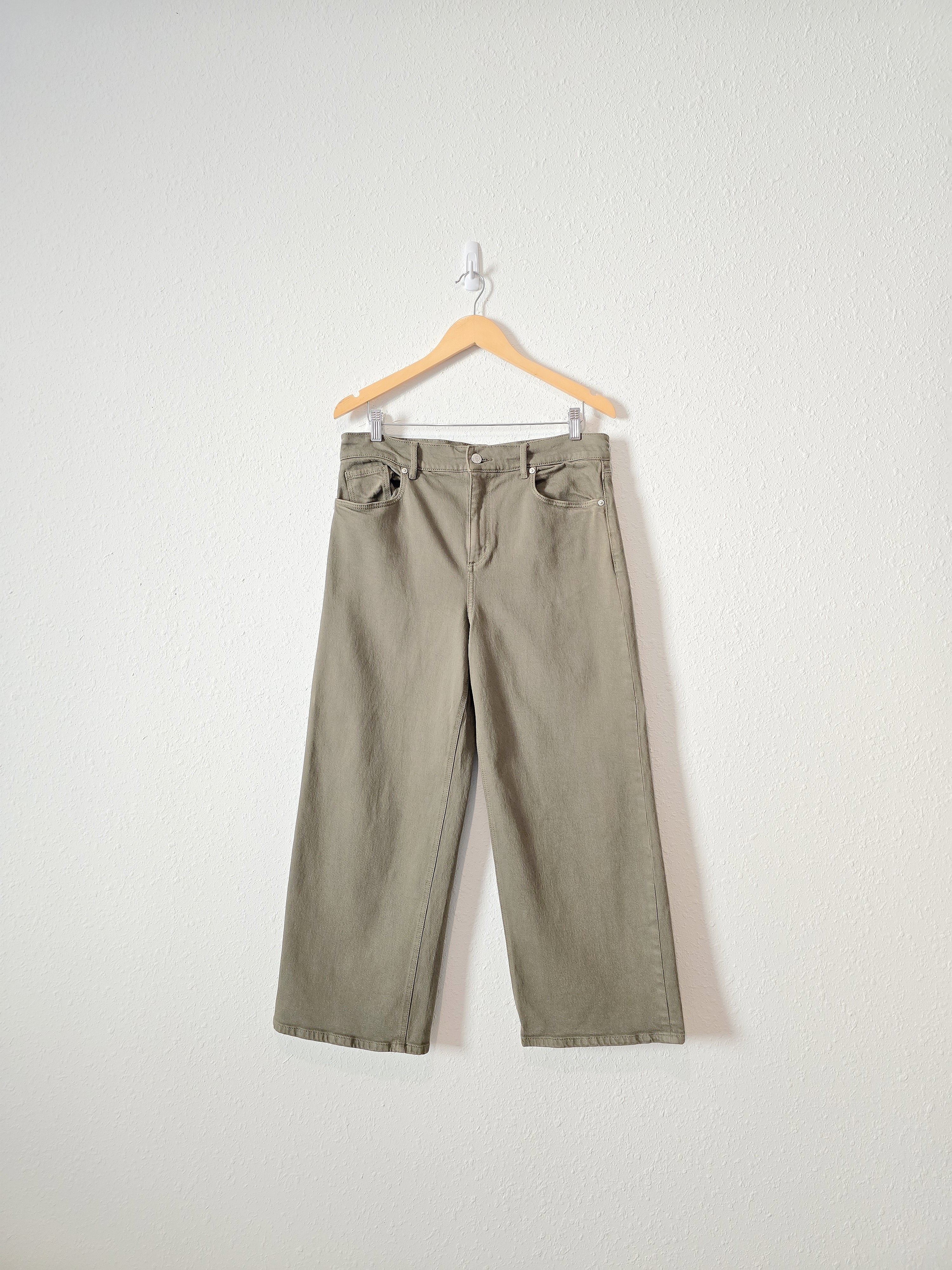 Olive Wide Leg Jeans (30/10)