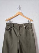 Olive Wide Leg Jeans (30/10)