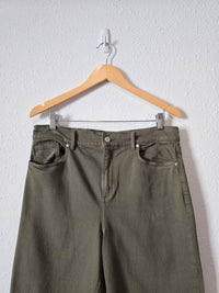 Olive Wide Leg Jeans (30/10)