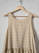 By Together Neutral Gingham Dress (S)