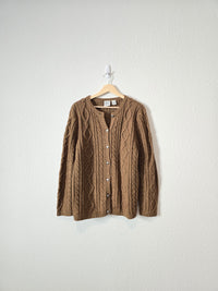 Vintage Chunky Wool Blend Sweater (L)